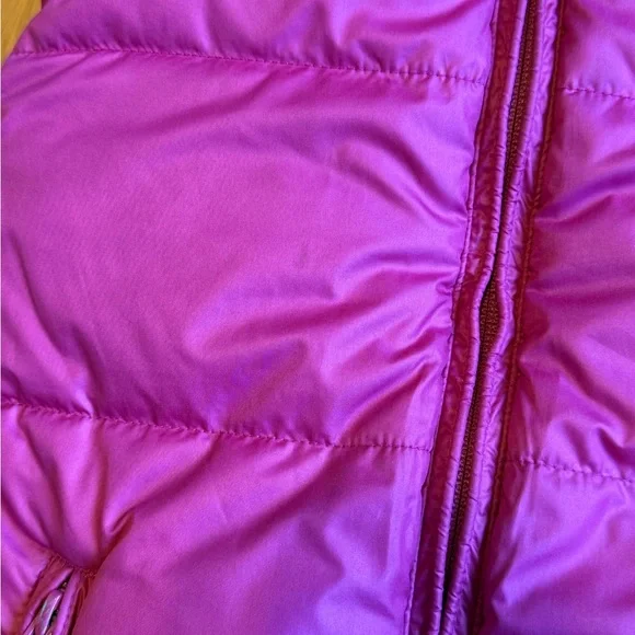 EUC Ralph Lauren Girl Reversible Down Filled Puffer Vest-Pink and Blue